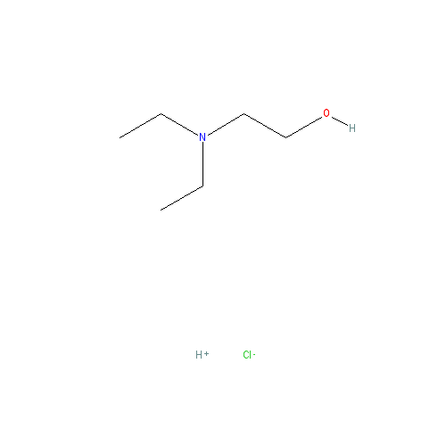 Chemical structure of 2-Diethylaminoethanol Hydrochloride