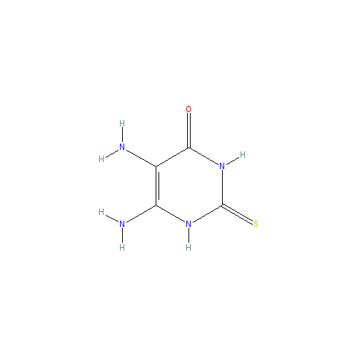 Chemical structure of 5,6-Diamino-2-thiouracil