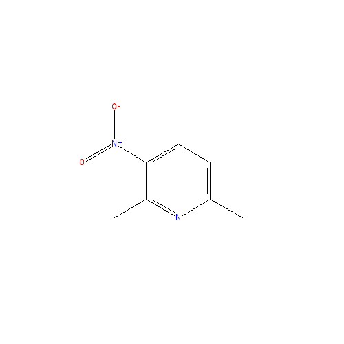 Chemical structure of 2,6-Dimethyl-3-nitropyridine
