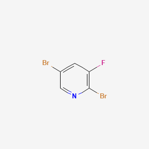 Chemical structure of 2,5-Dibromo-3-fluoropyridine