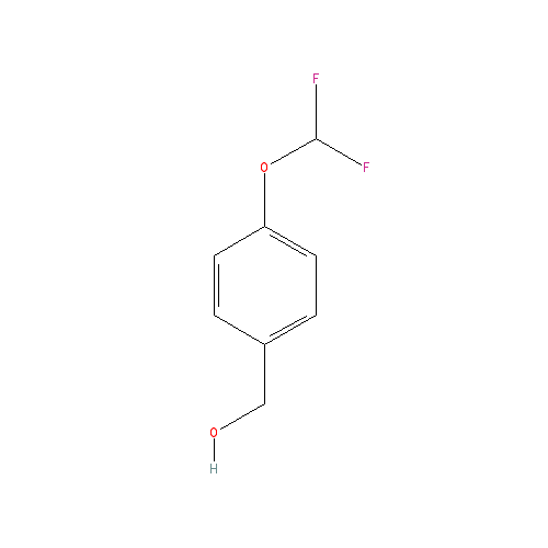 Chemical structure of 4-(Difluoromethoxy)benzyl alcohol