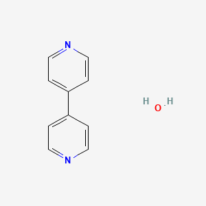Chemical structure of 4,4’-dipyridyl hydrate