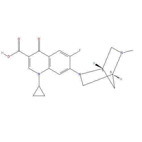 Chemical structure of Danofloxacin