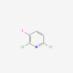 Chemical structure of 2,6-dichloro-3-iodopyridine