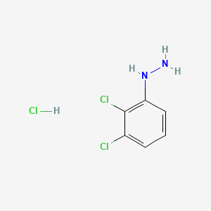 Chemical structure of 2,3-Dichlorophenylhydrazine HCl