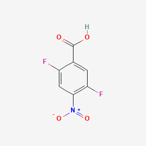 Chemical structure of 2,5-Difluoro-4-nitrobenzoic acid