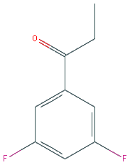 Chemical structure of 3',5'-Difluoropropiophenone