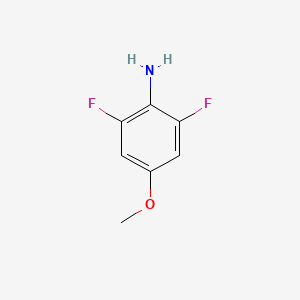 Chemical structure of 2,6-Difluoro-4-methoxyaniline