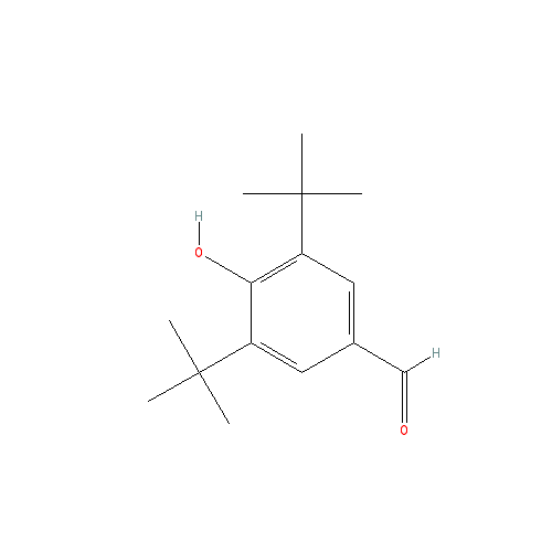 Chemical structure of 3,5-Di-tert-butyl-4-hydroxybenzaldehyde