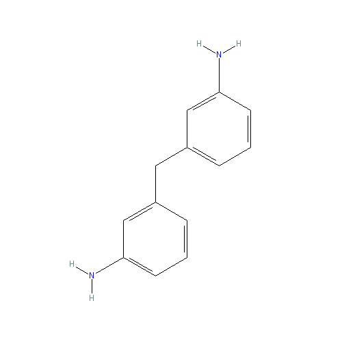 Chemical structure of 3,3'-Diaminodiphenylmethane