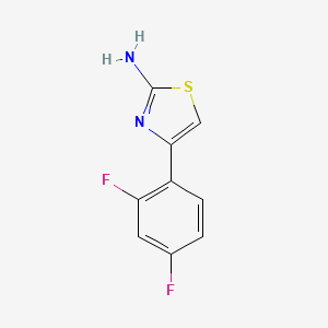 Chemical structure of 2-Amino-4-(2,4-difluorophenyl)thiazole
