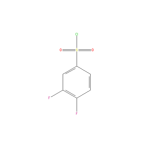 Chemical structure of 3,4-Difluorobenzenesulfonyl Chloride