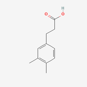 Chemical structure of 3-(3,4-dimethylphenyl)propanoicacid