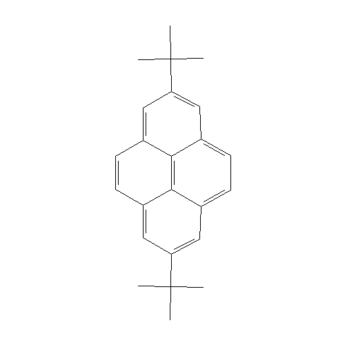 Chemical structure of 2,7-Di-tert-butylpyrene