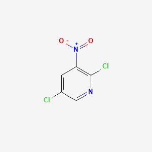 Chemical structure of 2,5-dichloro-3-nitropyridine