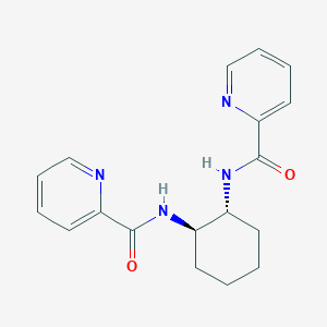 Chemical structure of (-)-N,N'-(1R,2R)-1,2-DiaMinocyclohexanediylbis(2-pyridinecarboxaMide)