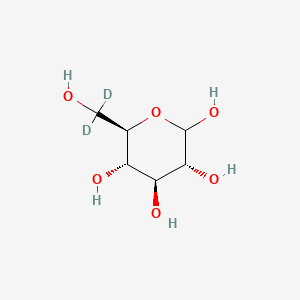 Chemical structure of D-Glucose-6,6-d2