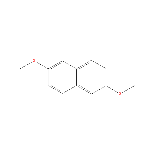 Chemical structure of 2,6-Dimethoxynaphthalene