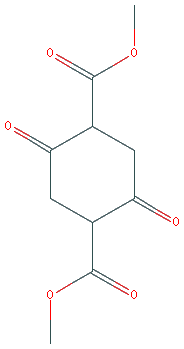Chemical structure of Dimethyl 1,4-cyclohexanedione-2,5-dicarboxylate