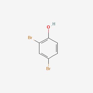 Chemical structure of 2,4-Dibromophenol
