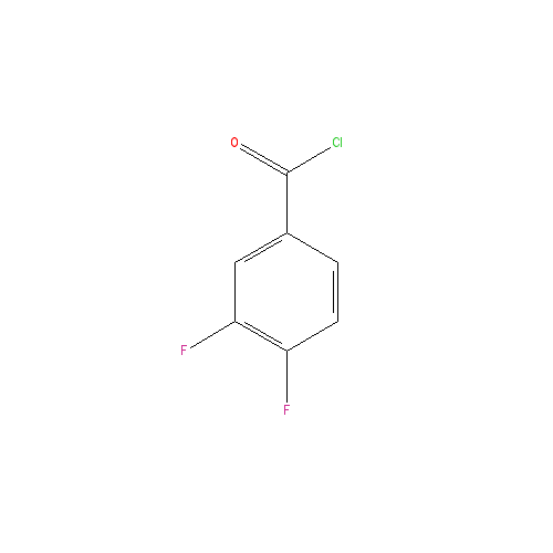 Chemical structure of 3,4-Difluorobenzoyl Chloride