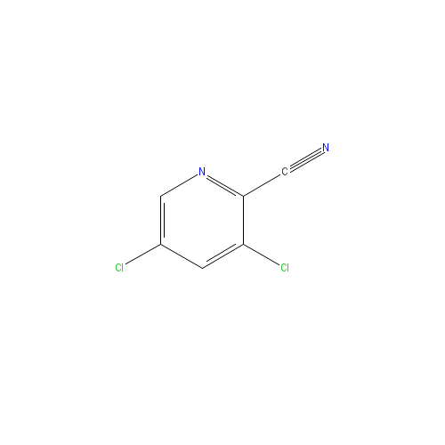 Chemical structure of 3,5-Dichloro-2-cyanopyridine