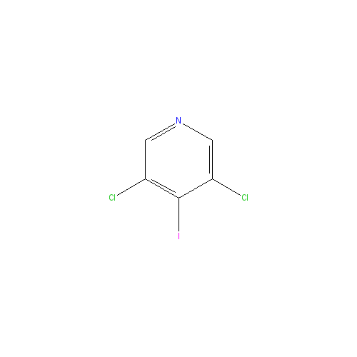 Chemical structure of 3,5-dichloro-4-iodopyridine