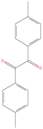 Chemical structure of 4,4’-Dimethylbenzil