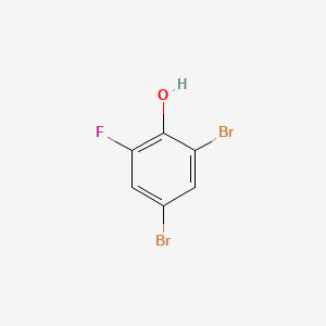 Chemical structure of 2,4-Dibromo-6-fluorophenol