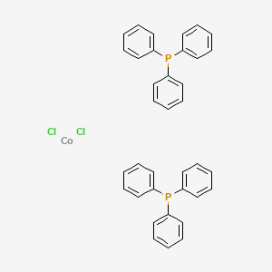 Chemical structure of Dichlorobis(triphenylphosphine)cobalt(II)