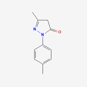 Chemical structure of 3-Methyl-1-p-tolyl-5-pyrazolone