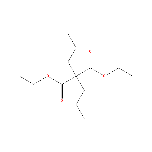 Chemical structure of Diethyl Dipropylmalonate