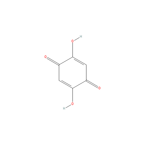 Chemical structure of 2,5-Dihydroxy-1,4-benzoquinone