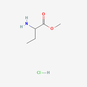 Chemical structure of Methyl 2-aminobutanoate hydrochloride
