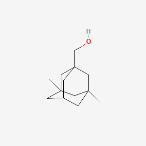 Chemical structure of 3,5-Dimethyl-1-adamantanemethanol