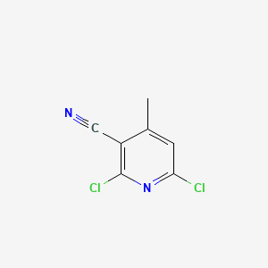 Chemical structure of 2,6-Dichloro-3-cyano-4-methylpyridine
