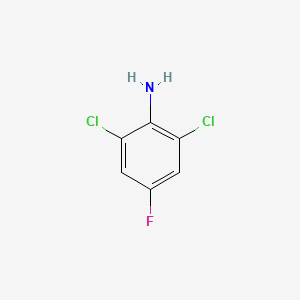 Chemical structure of 2,6-Dichloro-4-fluoroaniline