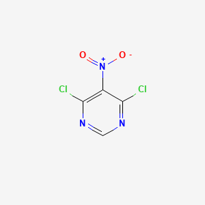 Chemical structure of 4,6-dichloro-5-nitropyrimidine
