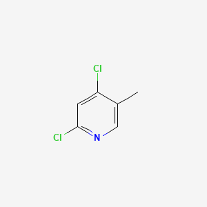 Chemical structure of 2,4-Dichloro-5-methylpyridine