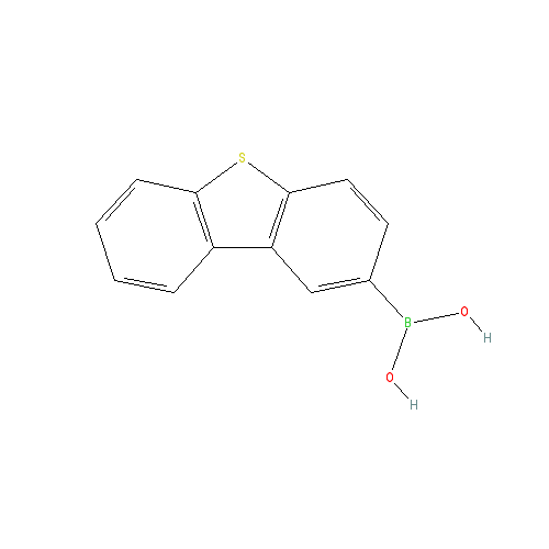 Chemical structure of Dibenzothiophene-2-boronic Acid(contains varying amounts of Anhydride)