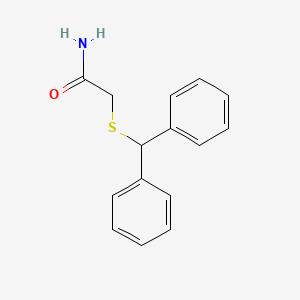 Chemical structure of Diphenylmethylthioacetamide