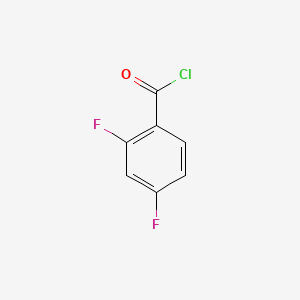 Chemical structure of 2,4-Difluorobenzoyl Chloride