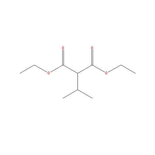 Chemical structure of diethyl isopropylmalonate