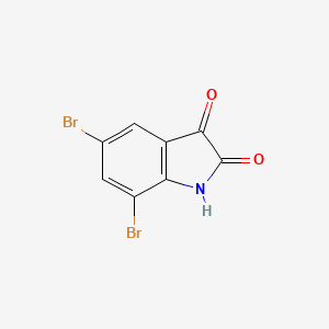 Chemical structure of 5,7-Dibromoisatin