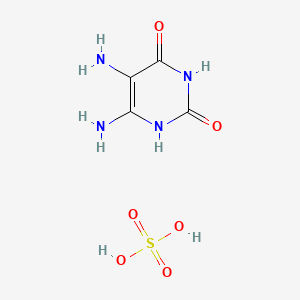 Chemical structure of 5,6-Diaminouracil sulfate