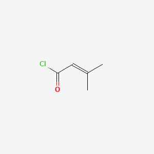 Chemical structure of 3,3-Dimethylacryloyl chloride
