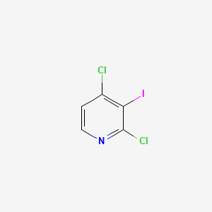 Chemical structure of 2,4-dichloro-3-iodopy-ridine