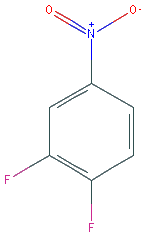 Chemical structure of 3,4-Difluoronitrobenzene