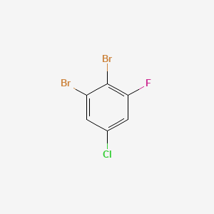 Chemical structure of 1,2-Dibromo-5-chloro-3-fluorobenzene