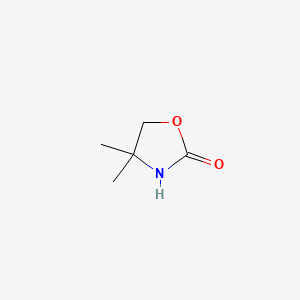 Chemical structure of 4,4-dimethyl-1,3-oxazolidin-2-one